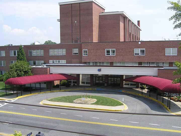 harford-memorial-hospital-arched-entrance-canopy-Baltimore-Canvas